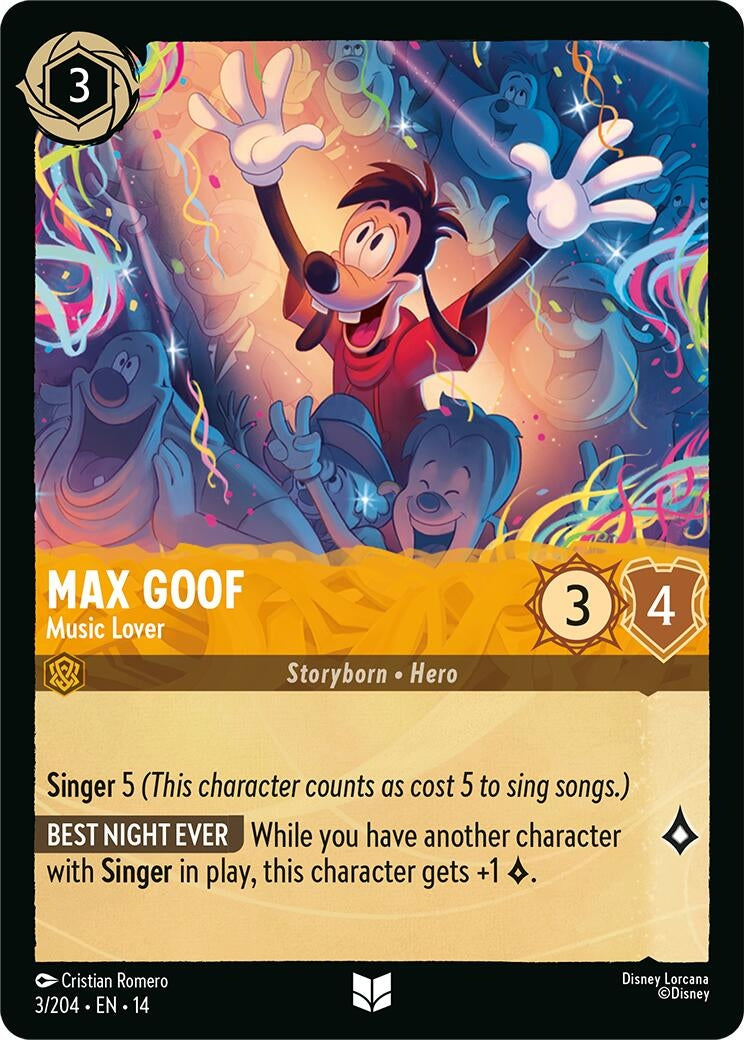 Image for Max Goof - Music Lover (3/204) [Hyperia City] - Disney Lorcana