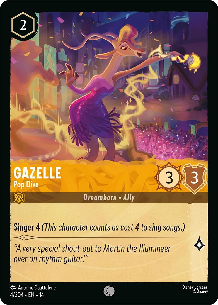 Image for Gazelle - Pop Diva (4/204) [Hyperia City] - Disney Lorcana