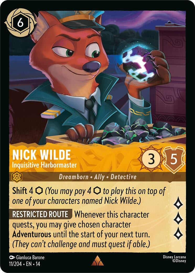 Image for Nick Wilde - Inquisitive Harbormaster (11/204) [Hyperia City] - Disney Lorcana