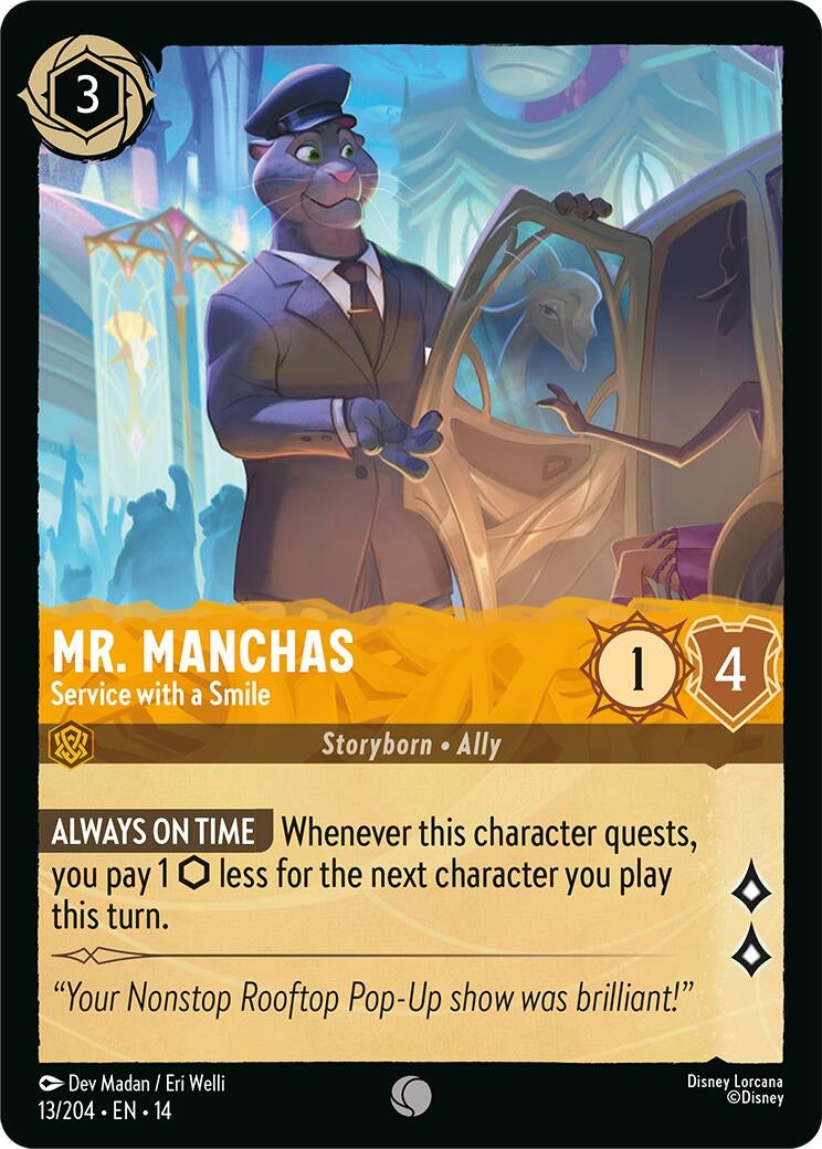 Image for Mr. Manchas - Service with a Smile (13/204) [Hyperia City] - Disney Lorcana