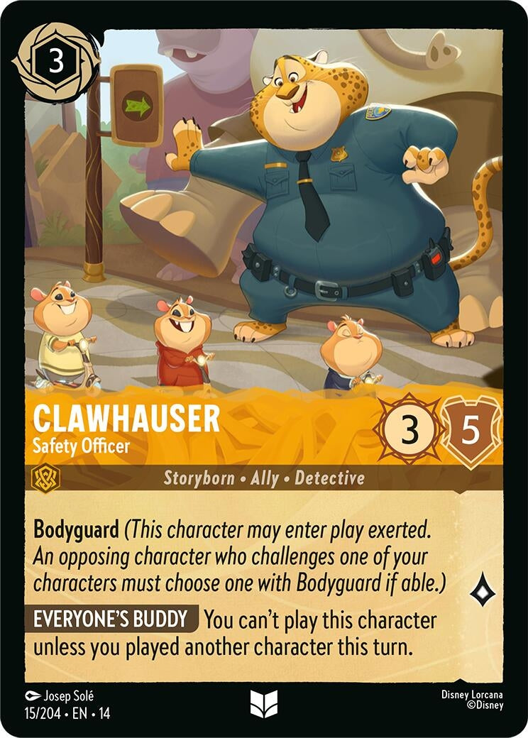 Image for Clawhauser - Safety Officer (15/204) [Hyperia City] - Disney Lorcana