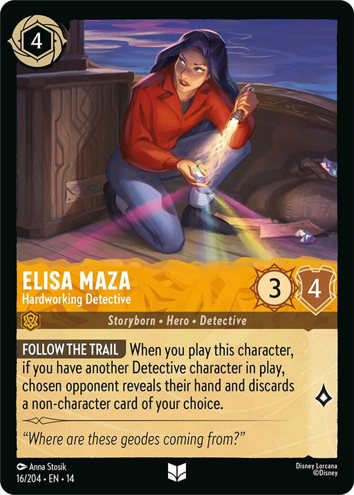 Image for Elisa Maza - Hardworking Detective (16/204) [Hyperia City] - Disney Lorcana