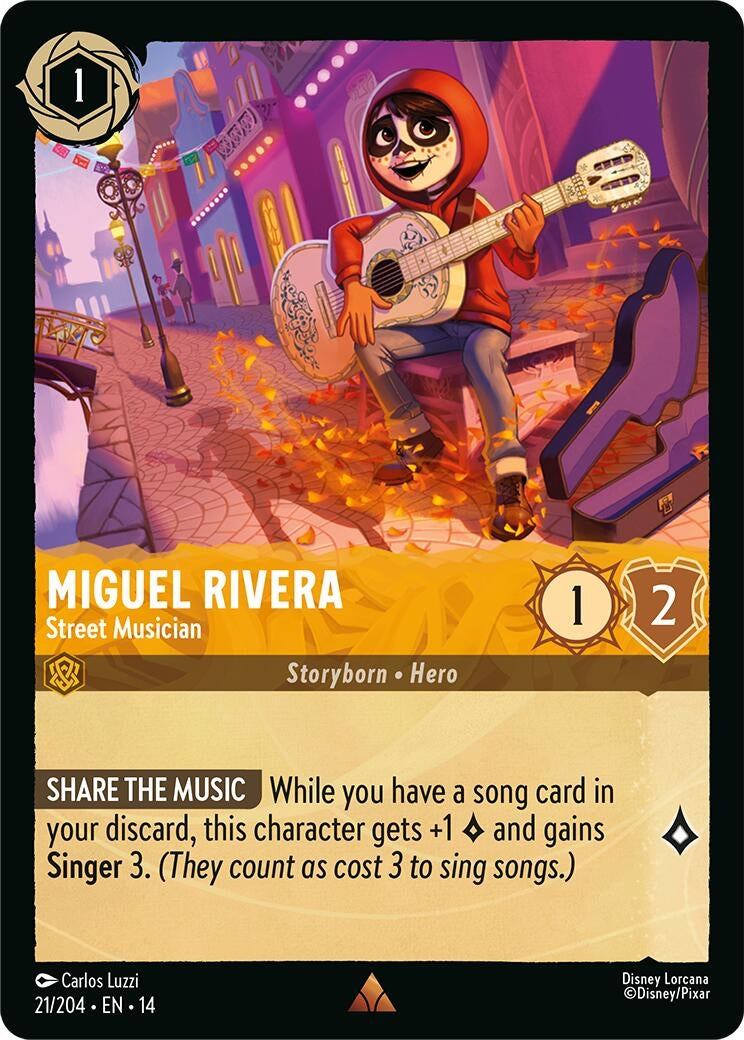 Image for Miguel Rivera - Street Musician (21/204) [Hyperia City] - Disney Lorcana
