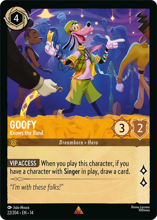 Image for Goofy - Knows the Band (22/204) [Hyperia City] - Disney Lorcana