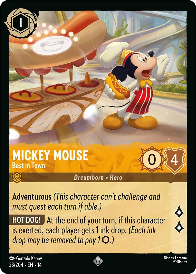 Image for Mickey Mouse - Best in Town (23/204) [Hyperia City] - Disney Lorcana