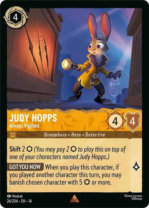 Image for Judy Hopps - Always Vigilant (24/204) [Hyperia City] - Disney Lorcana