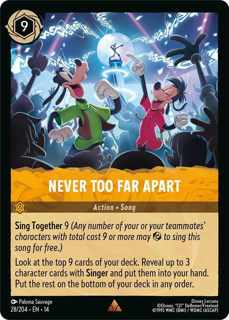 Image for Never Too Far Apart (28/204) [Hyperia City] - Disney Lorcana