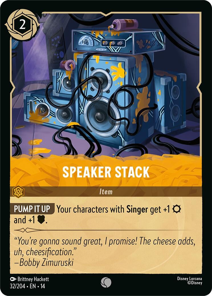 Image for Speaker Stack (32/204) [Hyperia City] - Disney Lorcana