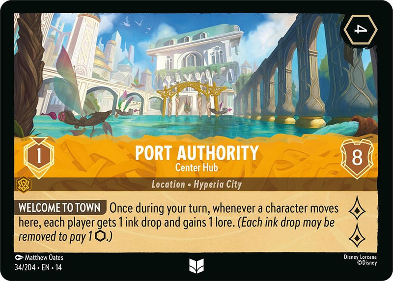 Image for Port Authority - Center Hub (34/204) [Hyperia City] - Disney Lorcana
