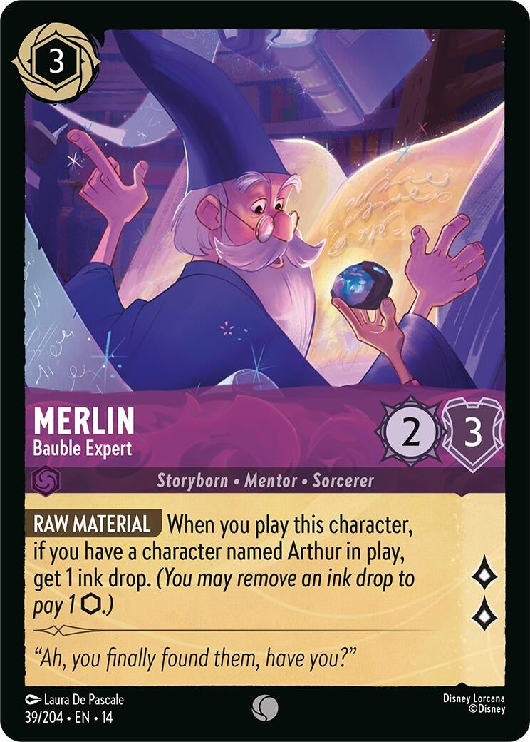 Image for Merlin - Bauble Expert (39/204) [Hyperia City] - Disney Lorcana