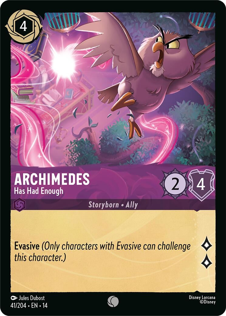 Image for Archimedes - Has Had Enough (41/204) [Hyperia City] - Disney Lorcana