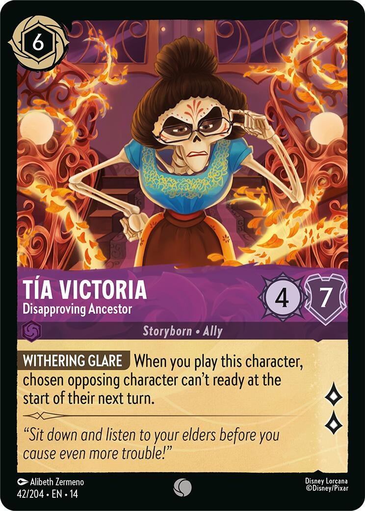 Image for Tia Victoria - Disapproving Ancestor (42/204) [Hyperia City] - Disney Lorcana