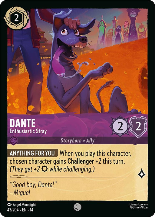 Image for Dante - Enthusiastic Stray (43/204) [Hyperia City] - Disney Lorcana
