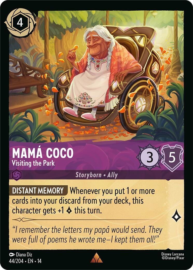 Image for Mama Coco - Visiting the Park (44/204) [Hyperia City] - Disney Lorcana