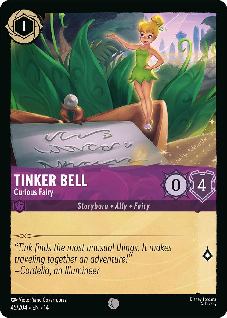Image for Tinker Bell - Curious Fairy (45/204) [Hyperia City] - Disney Lorcana