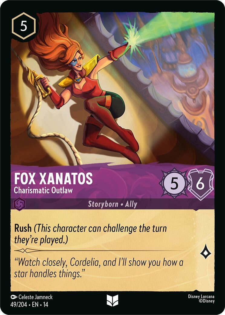 Image for Fox Xanatos - Charismatic Outlaw (49/204) [Hyperia City] - Disney Lorcana