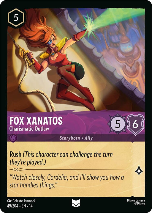 Image for Fox Xanatos - Charismatic Outlaw (49/204) [Hyperia City] - Disney Lorcana