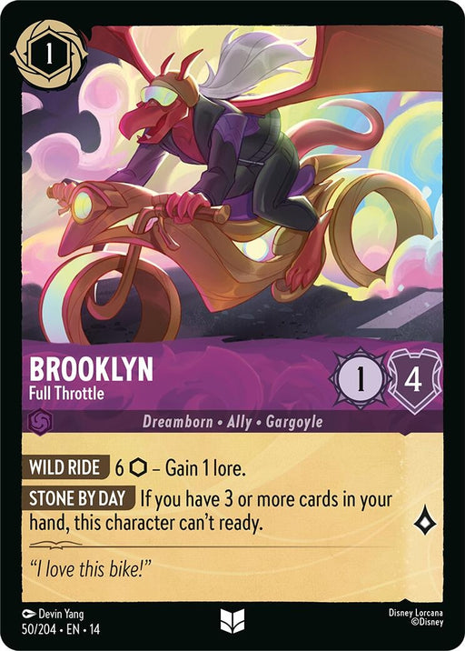 Image for Brooklyn - Full Throttle (50/204) [Hyperia City] - Disney Lorcana