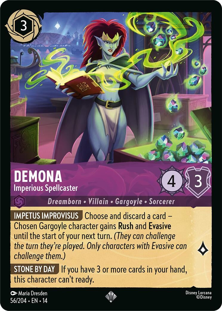 Image for Demona - Imperious Spellcaster (56/204) [Hyperia City] - Disney Lorcana
