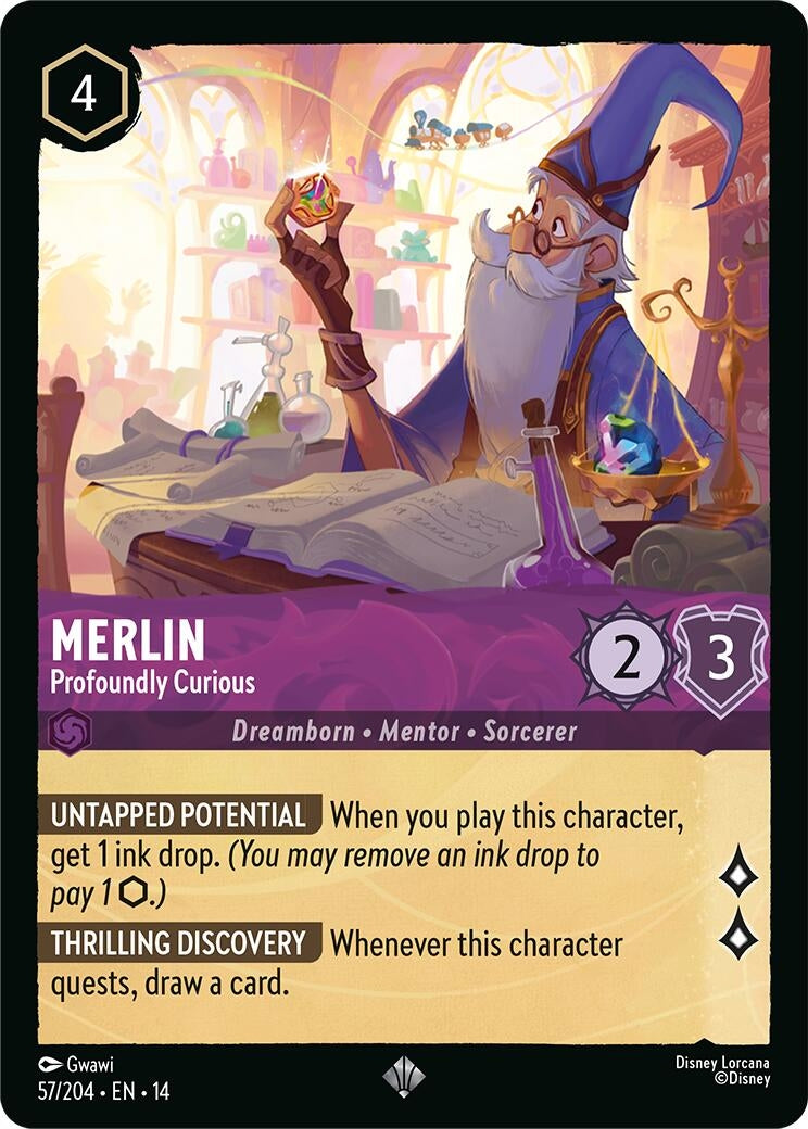 Image for Merlin - Profoundly Curious (57/204) [Hyperia City] - Disney Lorcana