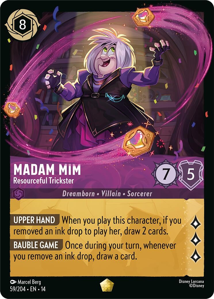 Image for Madam Mim - Resourceful Trickster (59/204) [Hyperia City] - Disney Lorcana