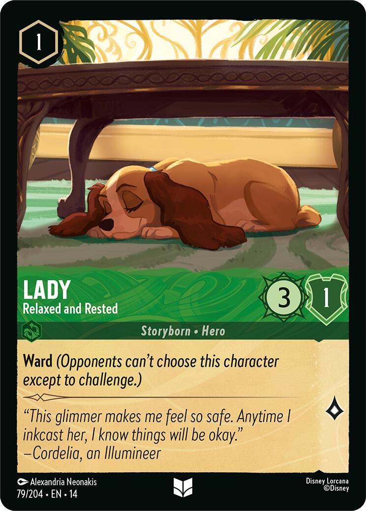 Image for Lady - Relaxed and Rested (79/204) [Hyperia City] - Disney Lorcana