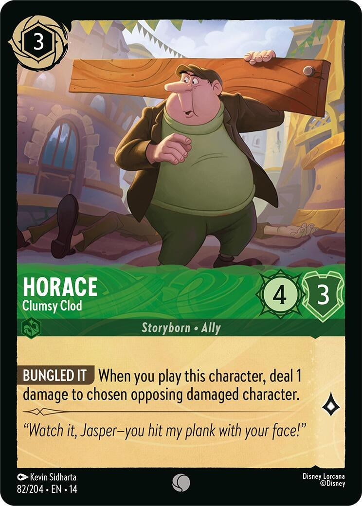Image for Horace - Clumsy Clod (82/204) [Hyperia City] - Disney Lorcana