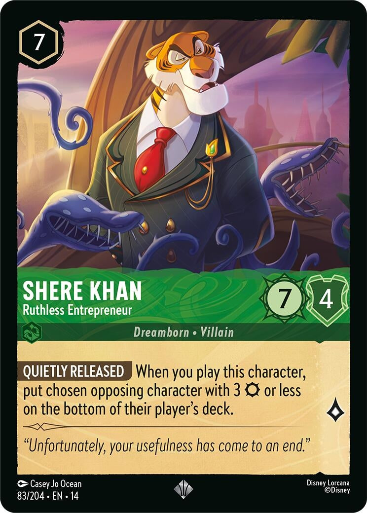 Image for Shere Khan - Ruthless Entrepreneur (83/204) [Hyperia City] - Disney Lorcana