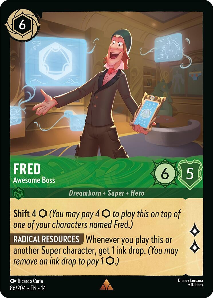 Image for Fred - Awesome Boss (86/204) [Hyperia City] - Disney Lorcana