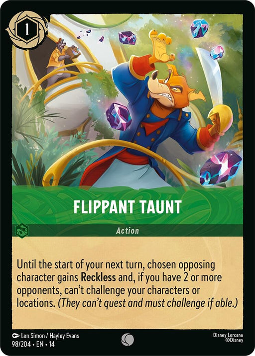 Image for Flippant Taunt (98/204) [Hyperia City] - Disney Lorcana