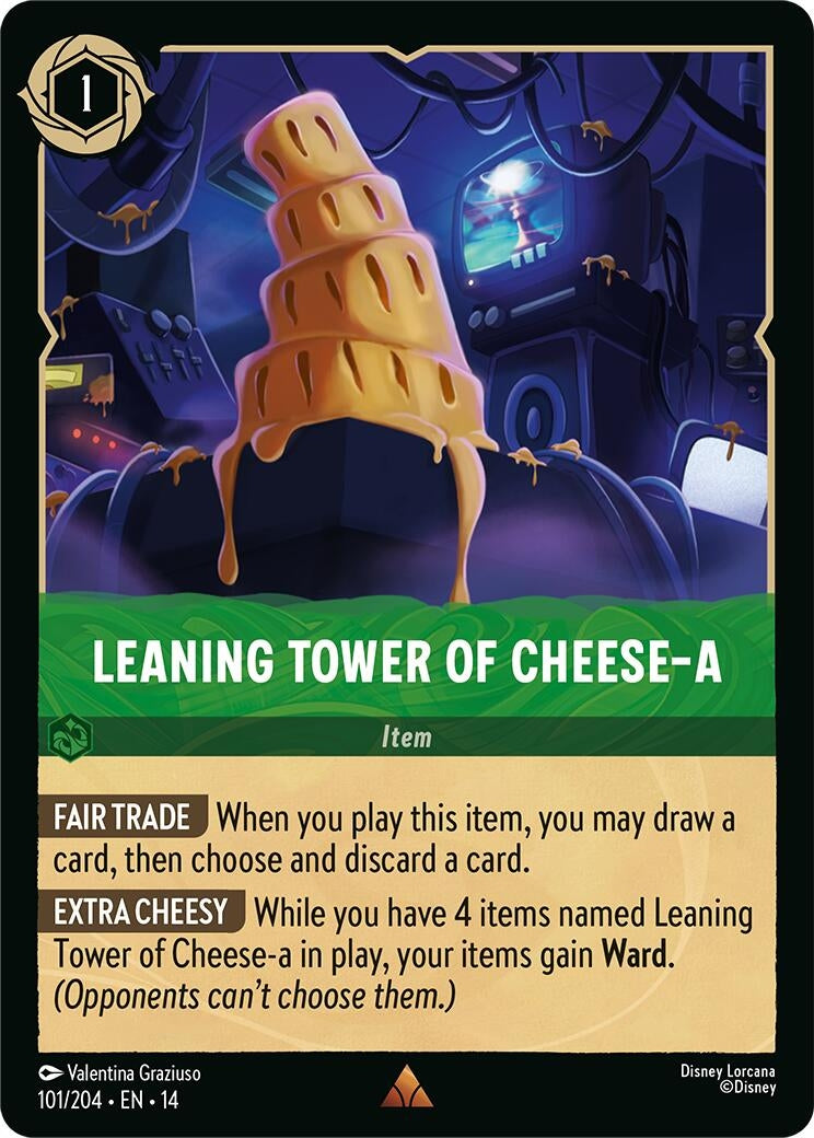 Image for Leaning Tower of Cheese-a (101/204) [Hyperia City] - Disney Lorcana