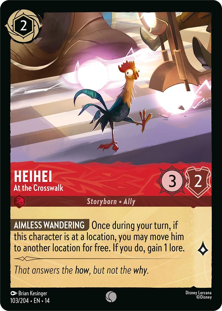 Image for Heihei - At the Crosswalk (103/204) [Hyperia City] - Disney Lorcana