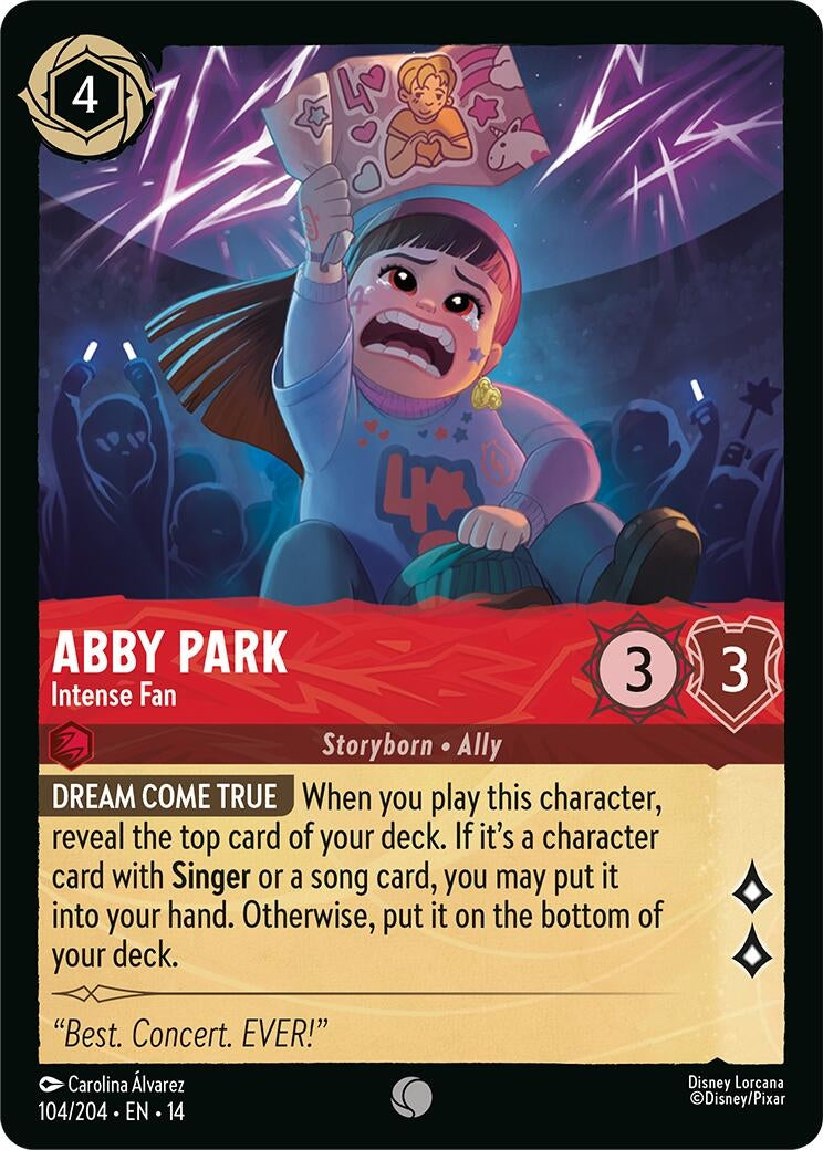 Image for Abby Park - Intense Fan (104/204) [Hyperia City] - Disney Lorcana