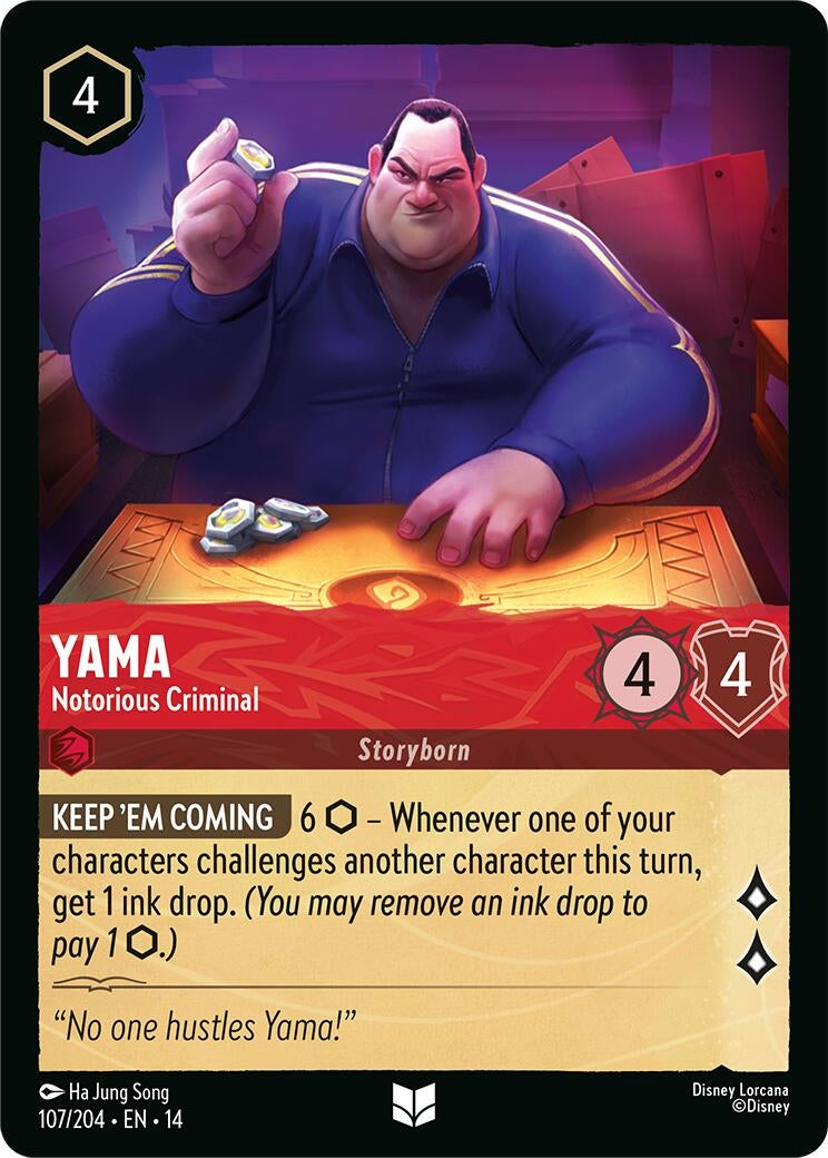Image for Yama - Notorious Criminal (107/204) [Hyperia City] - Disney Lorcana