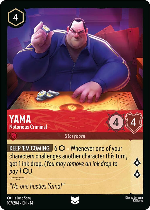 Image for Yama - Notorious Criminal (107/204) [Hyperia City] - Disney Lorcana