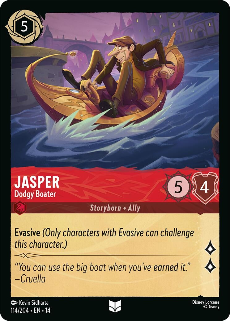 Image for Jasper - Dodgy Boater (114/204) [Hyperia City] - Disney Lorcana