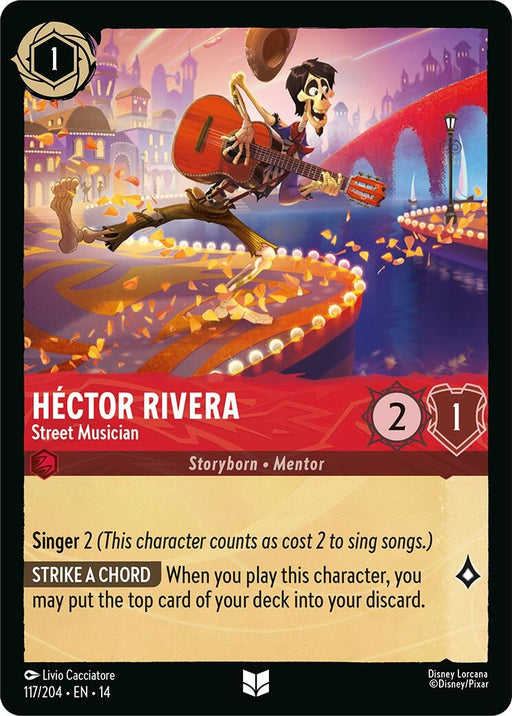 Image for Hector Rivera - Street Musician (117/204) [Hyperia City] - Disney Lorcana
