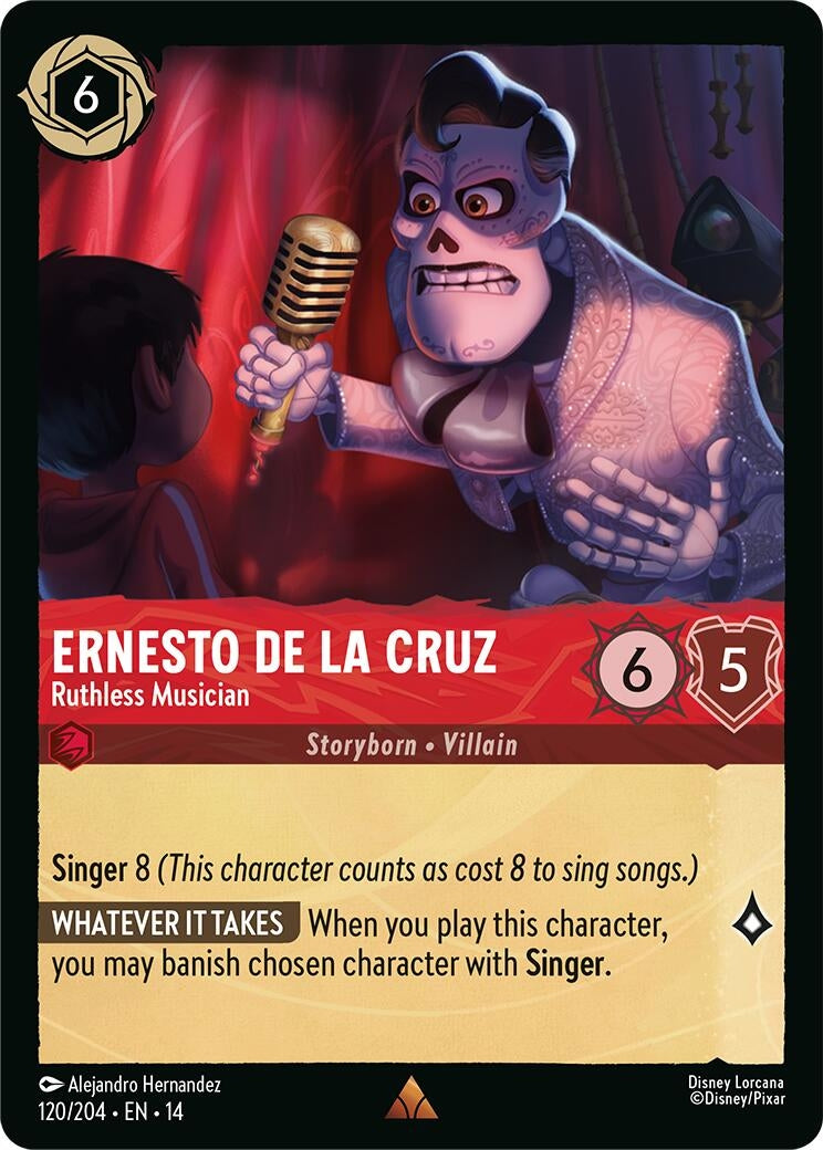 Image for Ernesto de la Cruz - Ruthless Musician (120/204) [Hyperia City] - Disney Lorcana