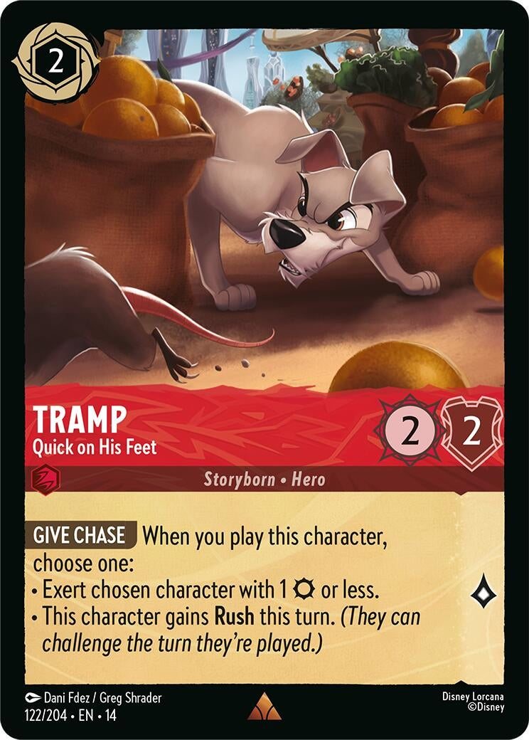 Image for Tramp - Quick on His Feet (122/204) [Hyperia City] - Disney Lorcana