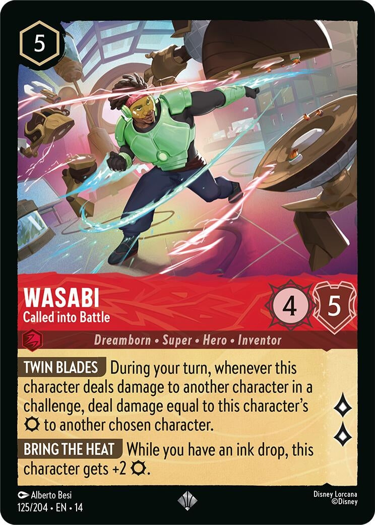Image for Wasabi - Called into Battle (125/204) [Hyperia City] - Disney Lorcana