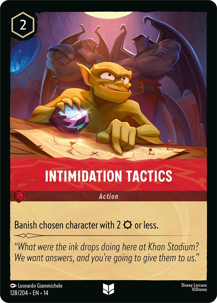 Image for Intimidation Tactics (128/204) [Hyperia City] - Disney Lorcana