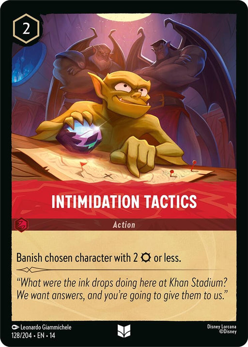 Image for Intimidation Tactics (128/204) [Hyperia City] - Disney Lorcana