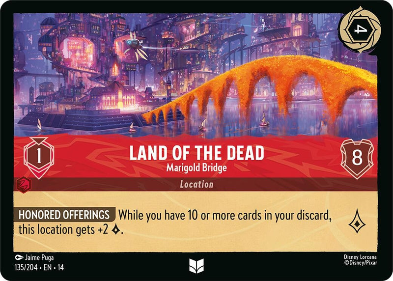Image for Land of the Dead - Marigold Bridge (135/204) [Hyperia City] - Disney Lorcana
