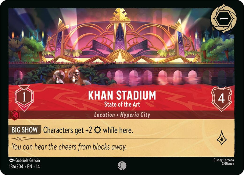 Image for Khan Stadium - State of the Art (136/204) [Hyperia City] - Disney Lorcana