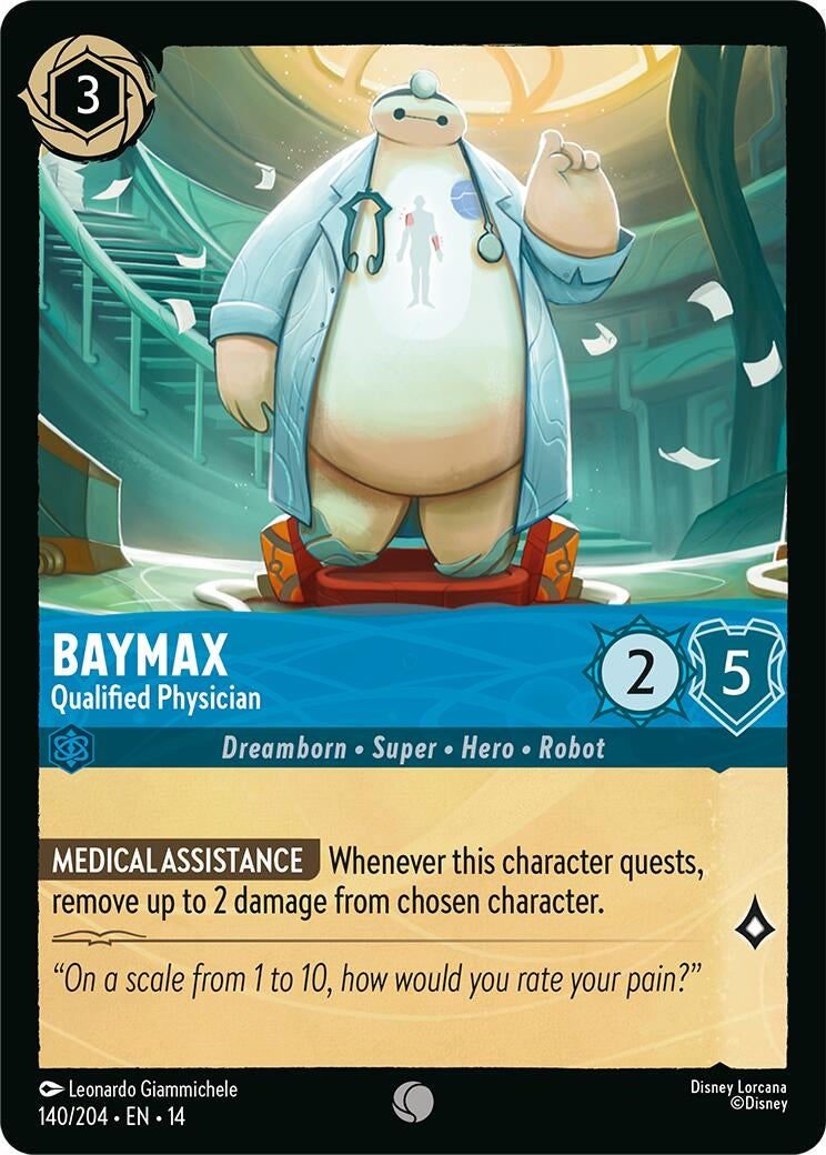 Image for Baymax - Qualified Physician (140/204) [Hyperia City] - Disney Lorcana