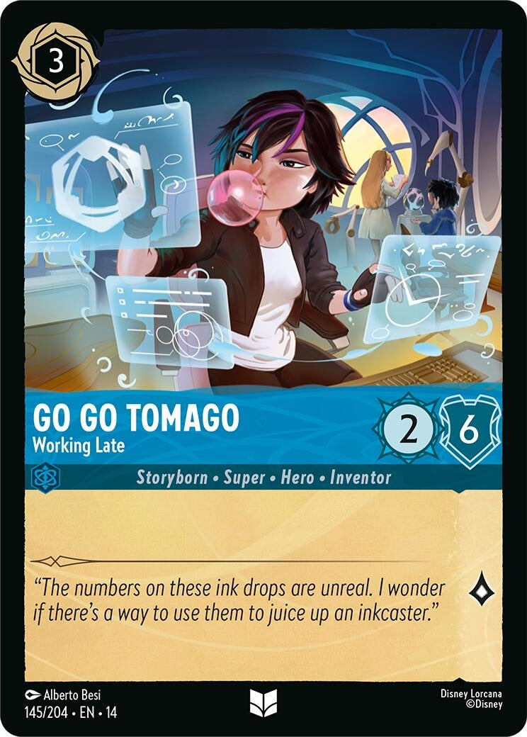 Image for Go Go Tomago - Working Late (145/204) [Hyperia City] - Disney Lorcana