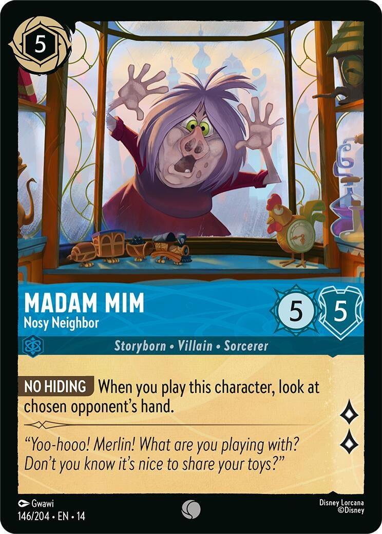 Image for Madam Mim - Nosy Neighbor (146/204) [Hyperia City] - Disney Lorcana