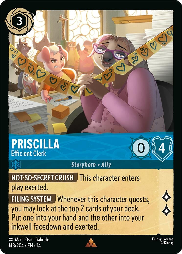 Image for Priscilla - Efficient Clerk (148/204) [Hyperia City] - Disney Lorcana