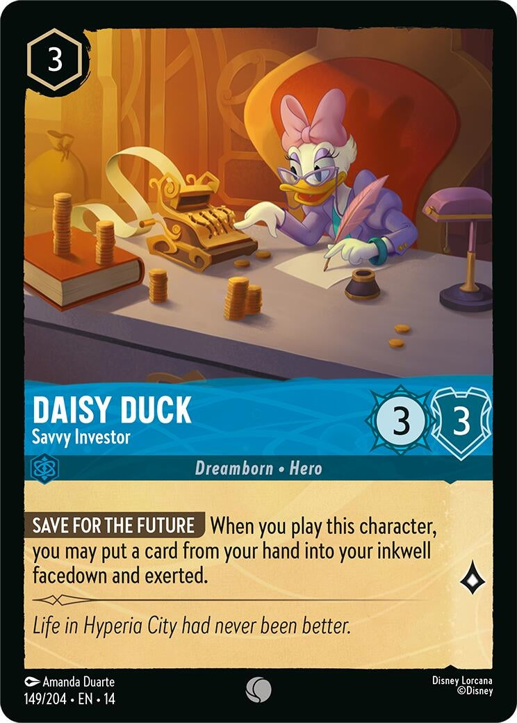 Image for Daisy Duck - Savvy Investor (149/204) [Hyperia City] - Disney Lorcana