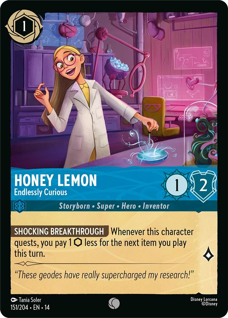 Image for Honey Lemon - Endlessly Curious (151/204) [Hyperia City] - Disney Lorcana